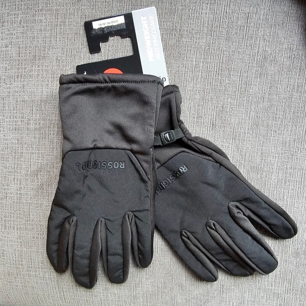 Rossignol Midweight Intermediare Black Warm Chaud Water Resistant Gloves Size Xl